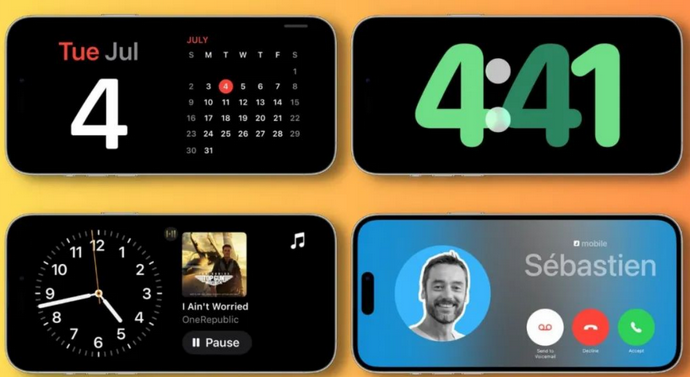 惠州苹果手机维修分享iOS17横屏充电待机显示有什么好处 