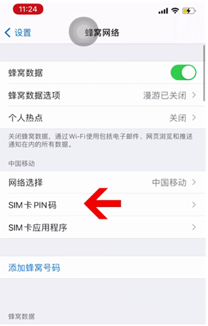 惠州苹果14维修网分享如何给iPhone14的SIM卡设置密码 