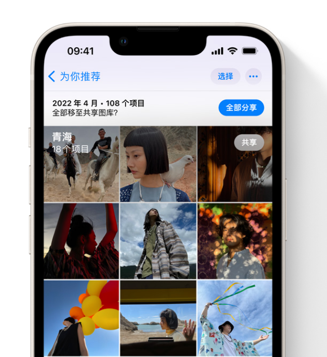 惠州苹果维修网点分享在 iPhone 上使用共享图库 