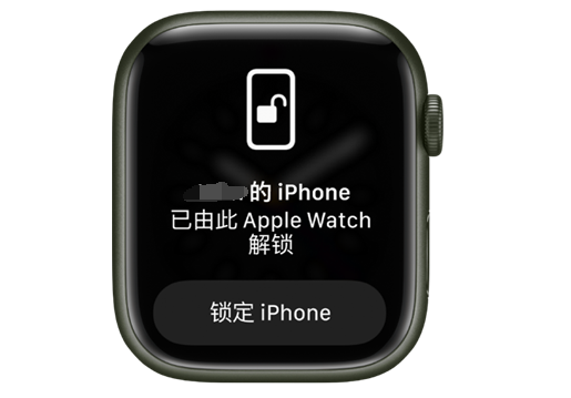 惠州苹果手机维修分享用 AppleWatch 解锁配备面容 ID 的 iPhone方法 