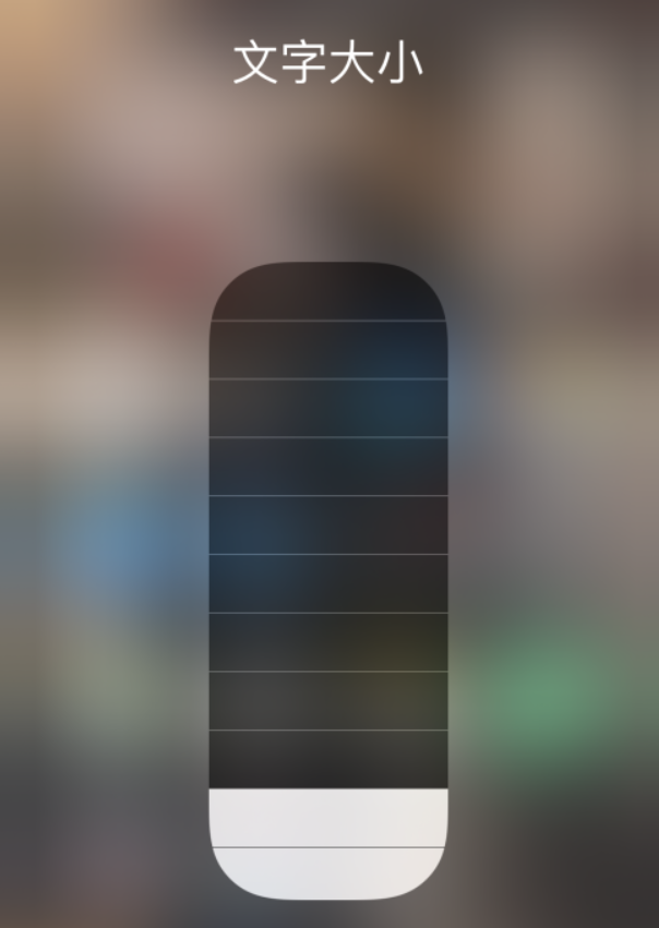 惠州苹果手机维修分享小技巧：在 iPhone 控制中心快速调节字体大小 